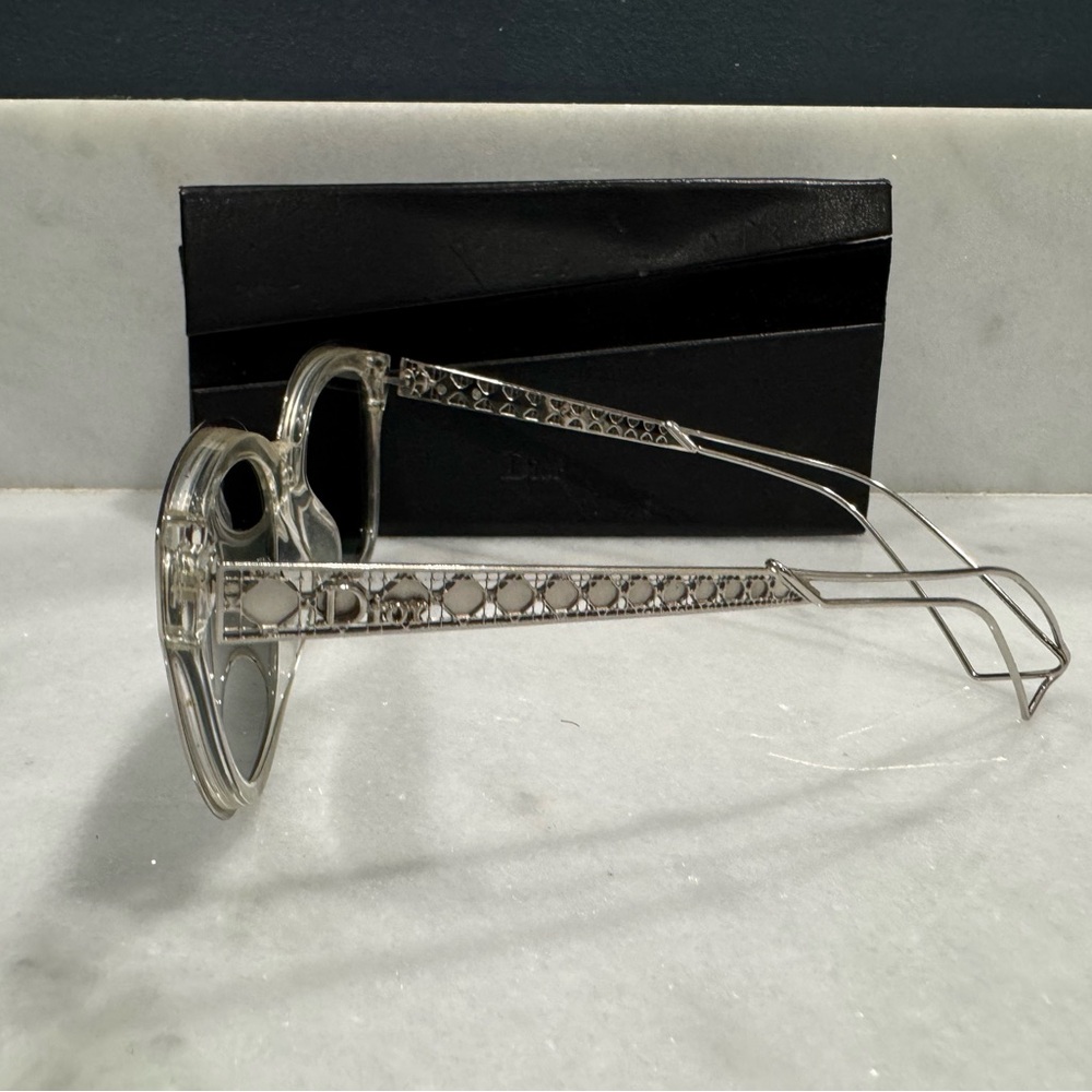 Dior Silver Sunglasses with Black Case - Picture 2 of 3